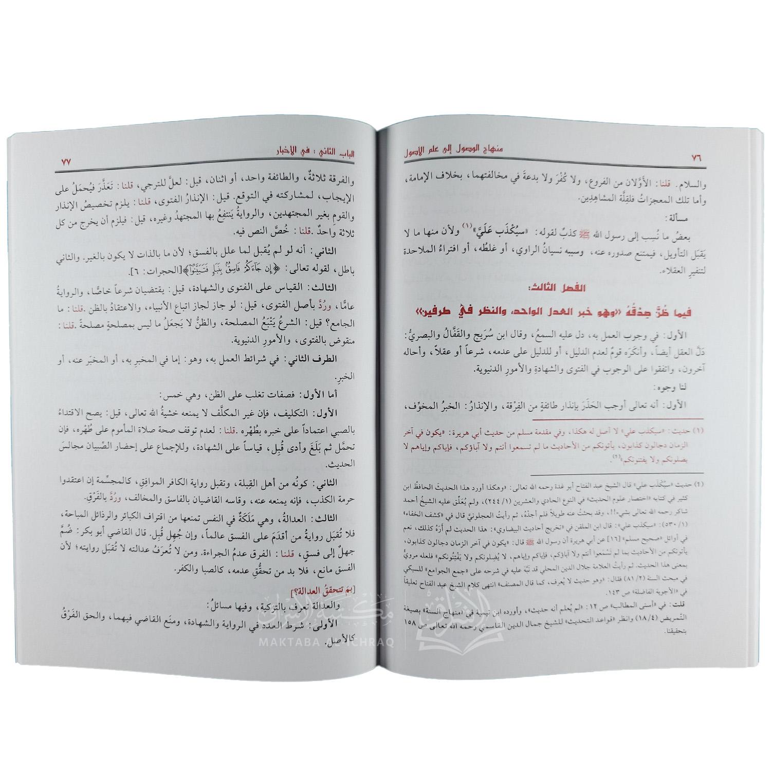 منهاج الوصول إلى علم الأصول - الصورة 3