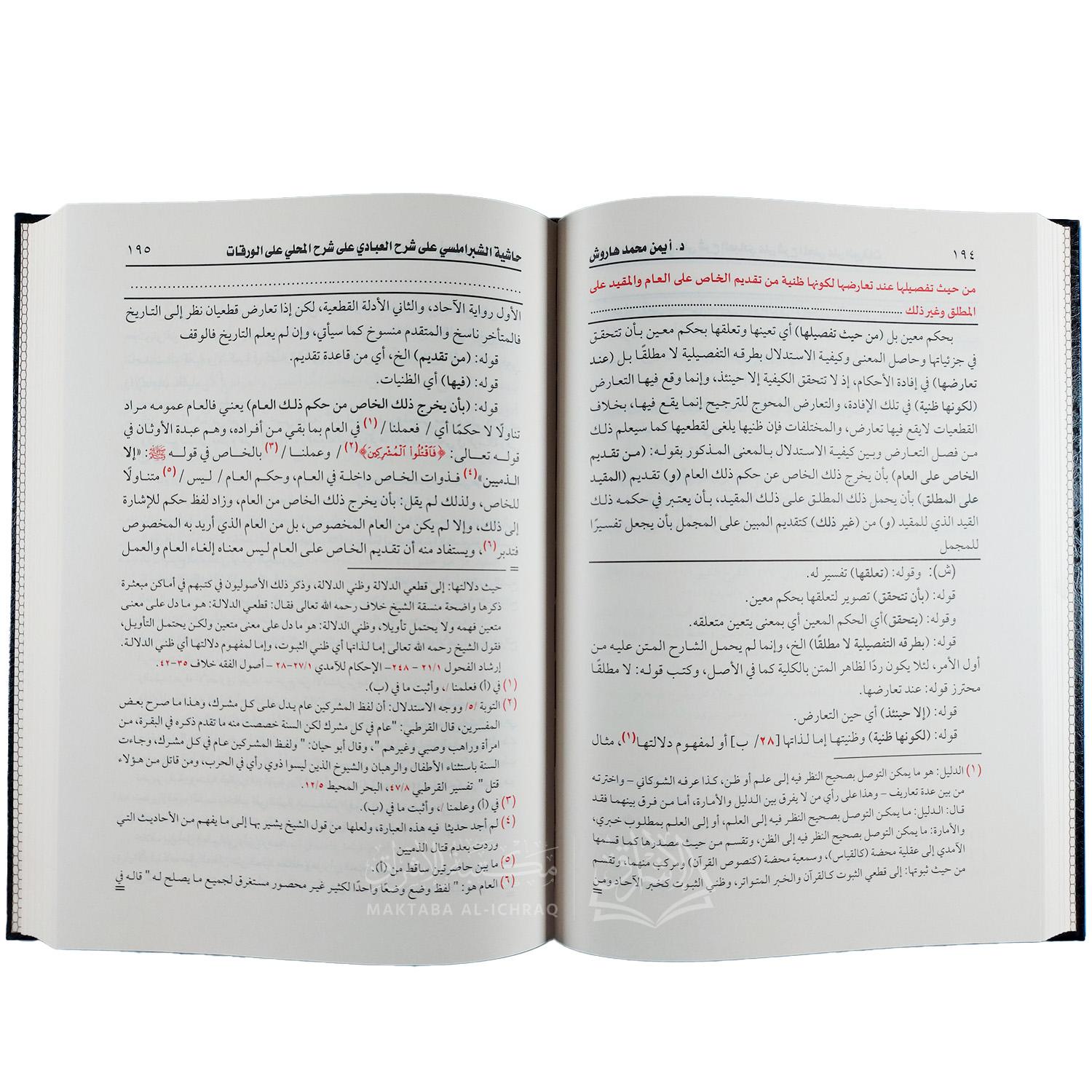 حاشية الشبراملسي على الشرح الصغير لابن قاسم العبادي على الورقات - الصورة 2