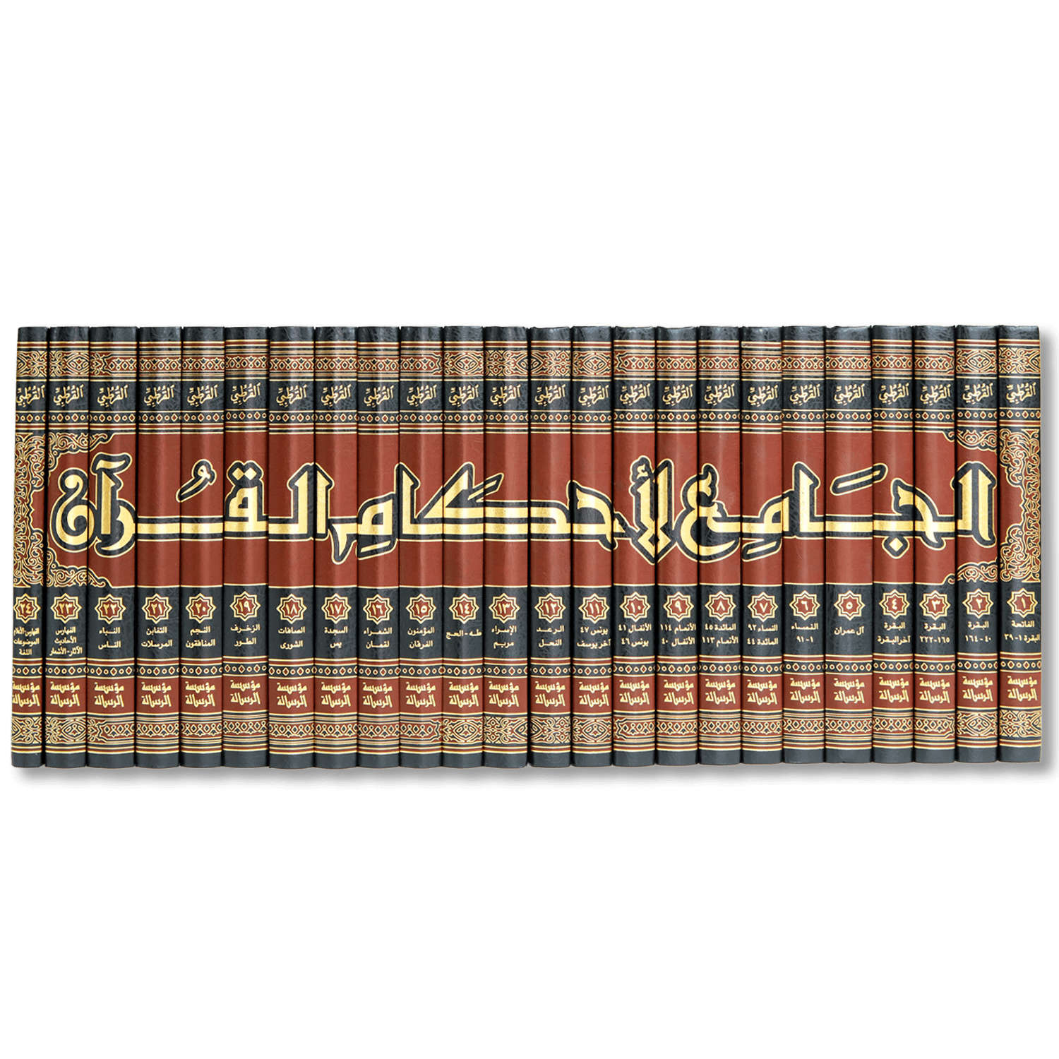 صورة غلاف كتاب الجامع لأحكام القرآن للإمام القرطبي، من أشهر كتب التفسير بالمأثور والفقه