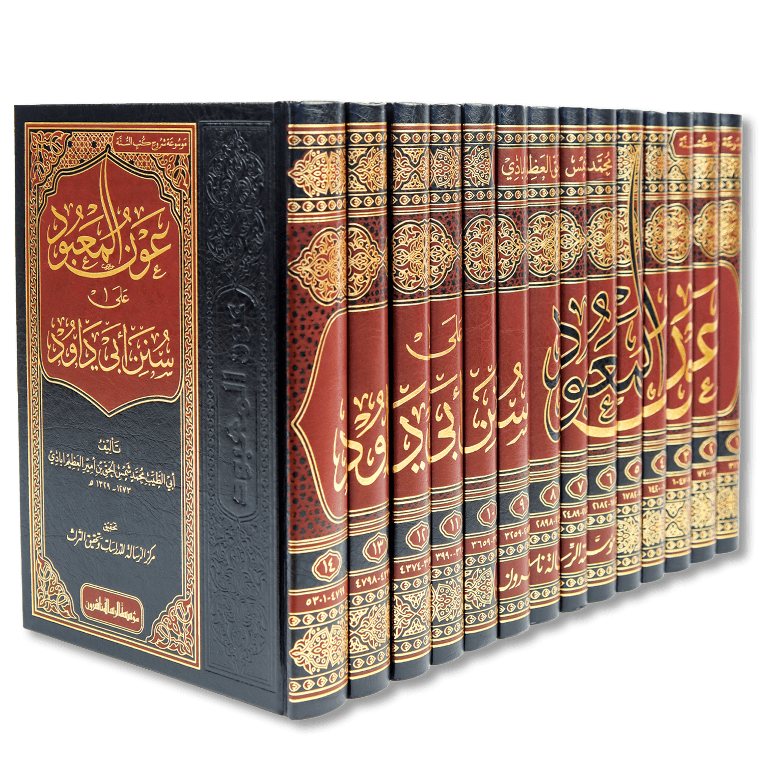 صورة غلاف كتاب عون المعبود على سنن أبي داود للعلامة محمد شمس الحق العظيم آبادي، شرحٌ حديثي جامع يعتني ببيان الألفاظ وشرح المعاني وترجيح الأقوال مع خدمة متقنة لسنن أبي داود