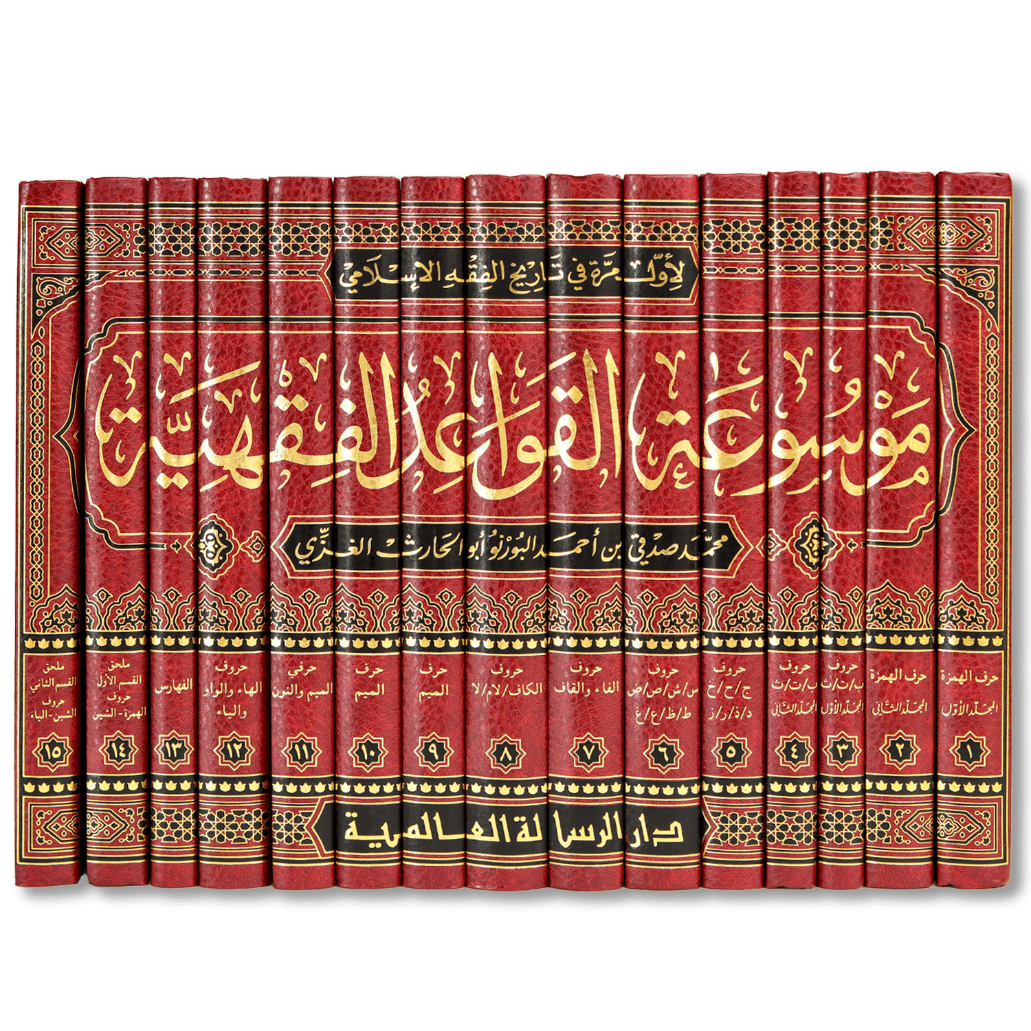 صورة غلاف كتاب موسوعة القواعد الفقهية للعلامة الدكتور محمد صدقي البورنو، أشهر الموسوعات المعاصرة في جمع القواعد الفقهية وتأصيلها وشرحها وبيان فروعها وتطبيقاتها في المذاهب الأربعة